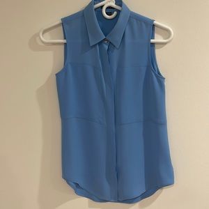 Theory Size P light Blue Sleeveless Blouse
